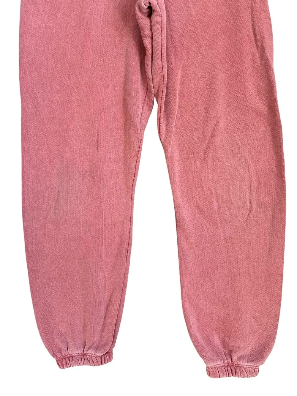 PerfectWhiteTee Washed Faded Red-ish Pink Cotton Sweatpants Size XS - Picture 4 of 6